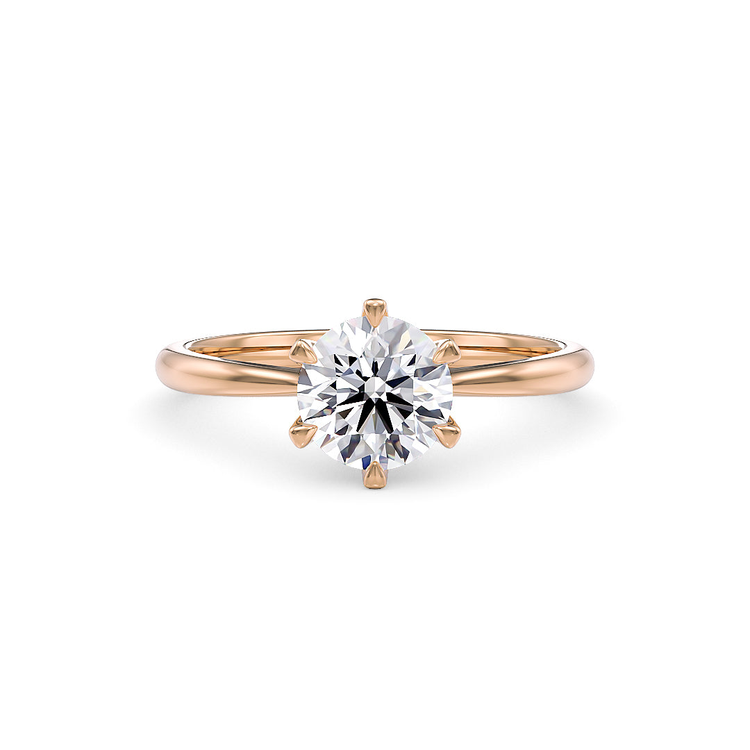 Stellini Diamonds Bella Verlobungsring aus Roségold mit 0,50 Karat Labordiamant und IGI-Zertifikat, eleganter Schmuck.
