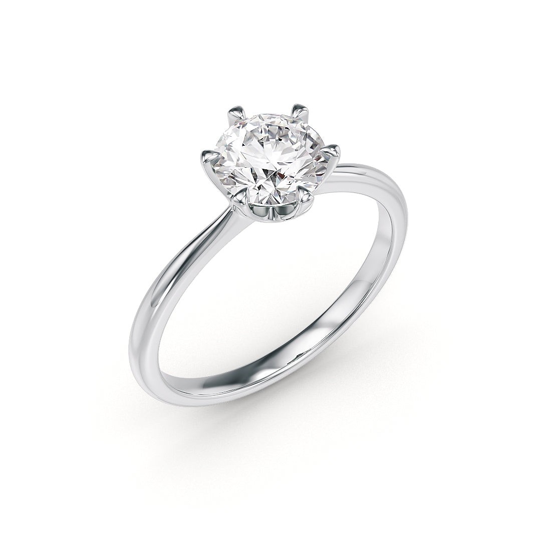 Stellini Diamonds Bella Verlobungsring aus Weissgold mit 0,50 Karat Labordiamant und IGI-Zertifikat, elegante Schmuckkreation.