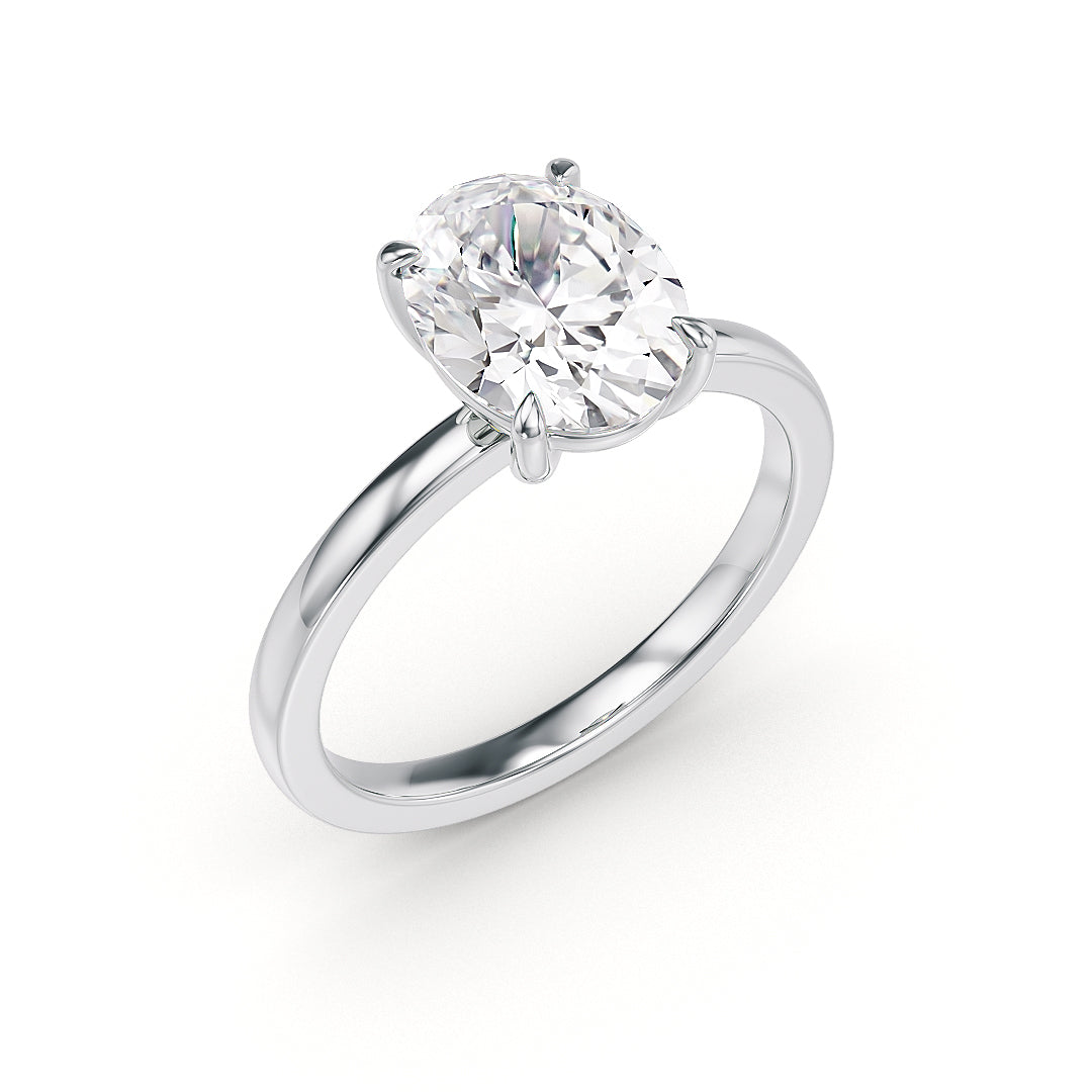 Verlobungsring Sofia aus Weißgold von Stellini Diamonds mit 1-Karat-Labordiamant und IGI-Zertifikat.