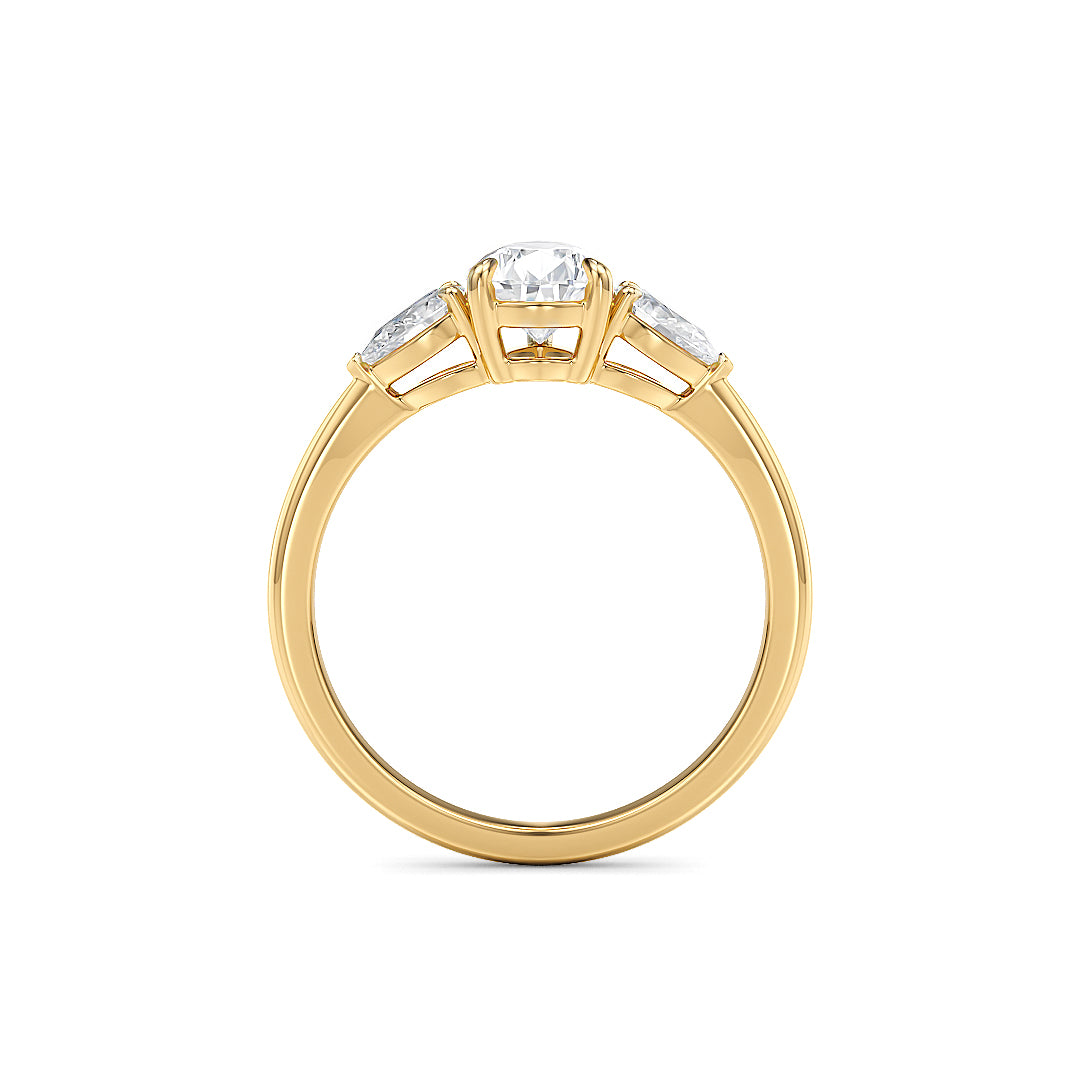 Stellini Diamonds Maria Verlobungsring aus Gelbgold mit 1,30 Karat Labordiamant und IGI-Zertifikat.