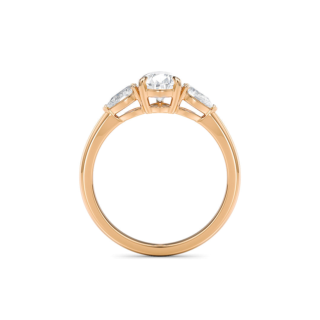 Stellini Diamonds Maria Verlobungsring aus Roségold mit 1,30 Karat Labordiamant und IGI-Zertifikat.