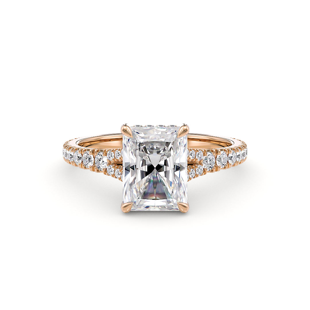 Eleonore Verlobungsring aus Roségold von Stellini Diamonds mit 2,55 Karat Labordiamant und IGI-Zertifikat.