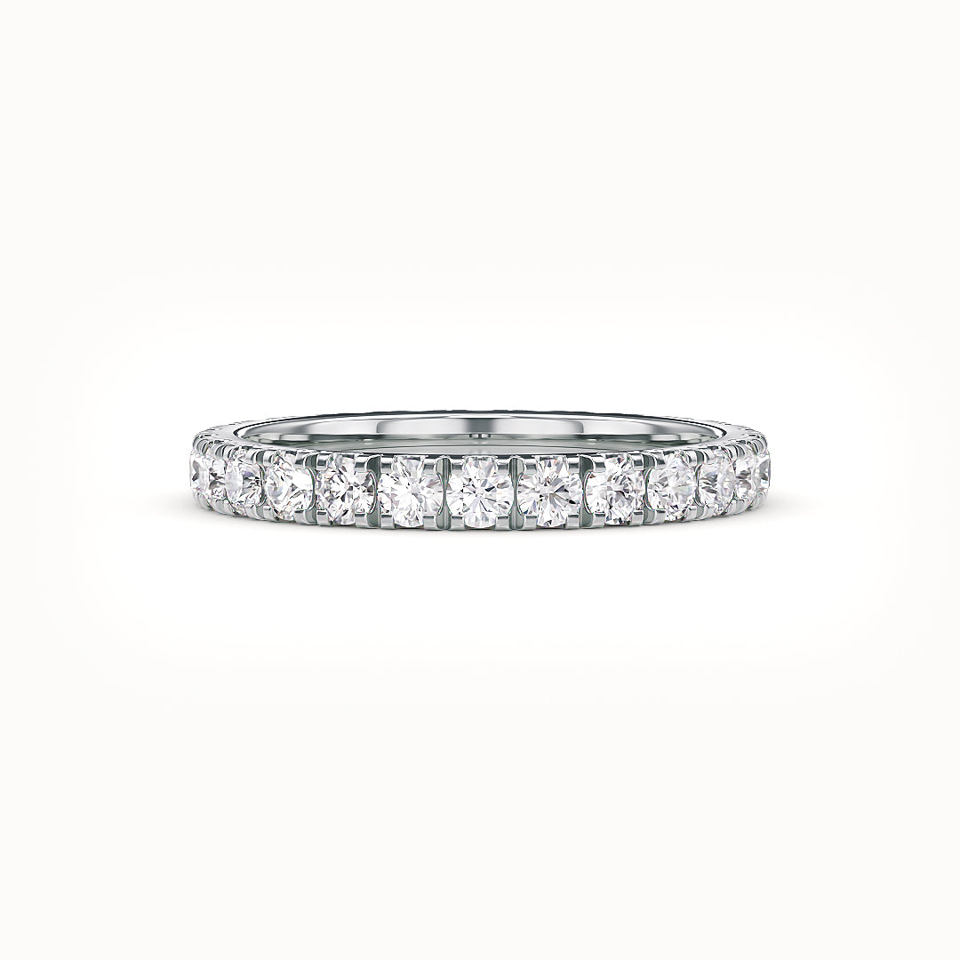 Stellini Diamonds Roma Ring aus 18K Weißgold mit 2,50mm Breite und 1,10 Karat Labordiamant, mit IGI-Zertifikat.