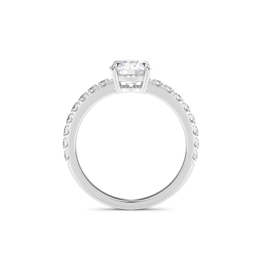 Florence Verlobungsring aus Weißgold von Stellini Diamonds mit 1,00 Karat Labordiamant und IGI-Zertifikat, elegantes Schmuckstück