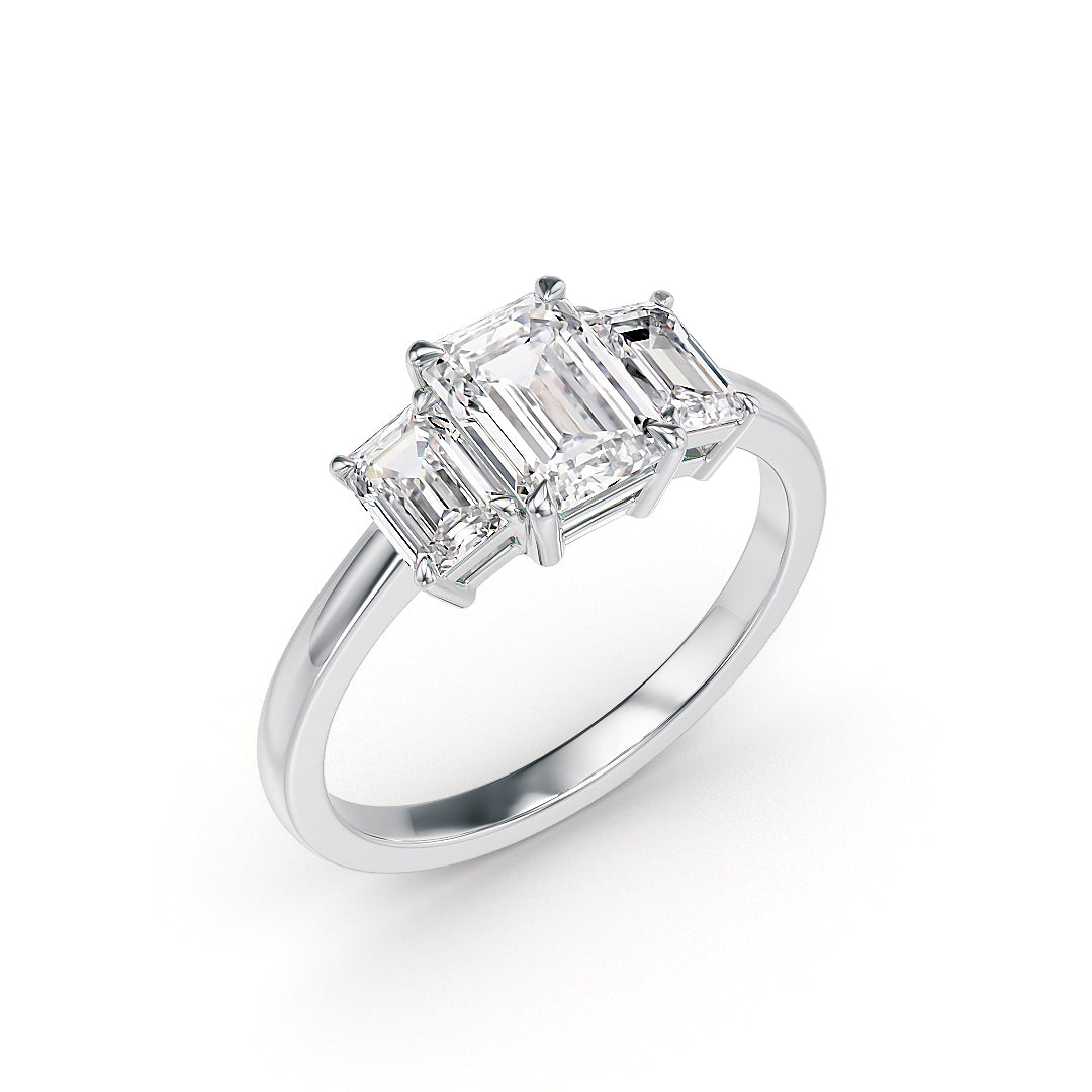 Weißgoldener Verlobungsring von Stellini Diamonds mit 2,0 Karat Labordiamant und IGI-Zertifikat.