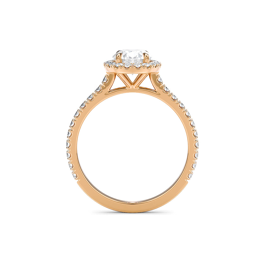 Stellini Diamonds Ava Verlobungsring aus Roségold mit Labordiamant, IGI-Zertifikat, 1,40 Karat, eleganter Schmuck.