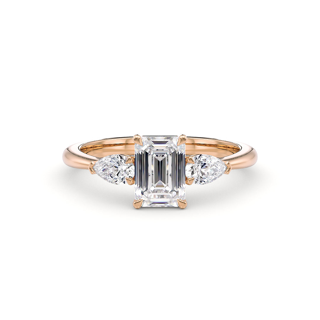 Elisa Verlobungsring aus Roségold von Stellini Diamonds mit Labordiamant und IGI-Zertifikat, 2,22 Karat, elegante Schmuckkreation