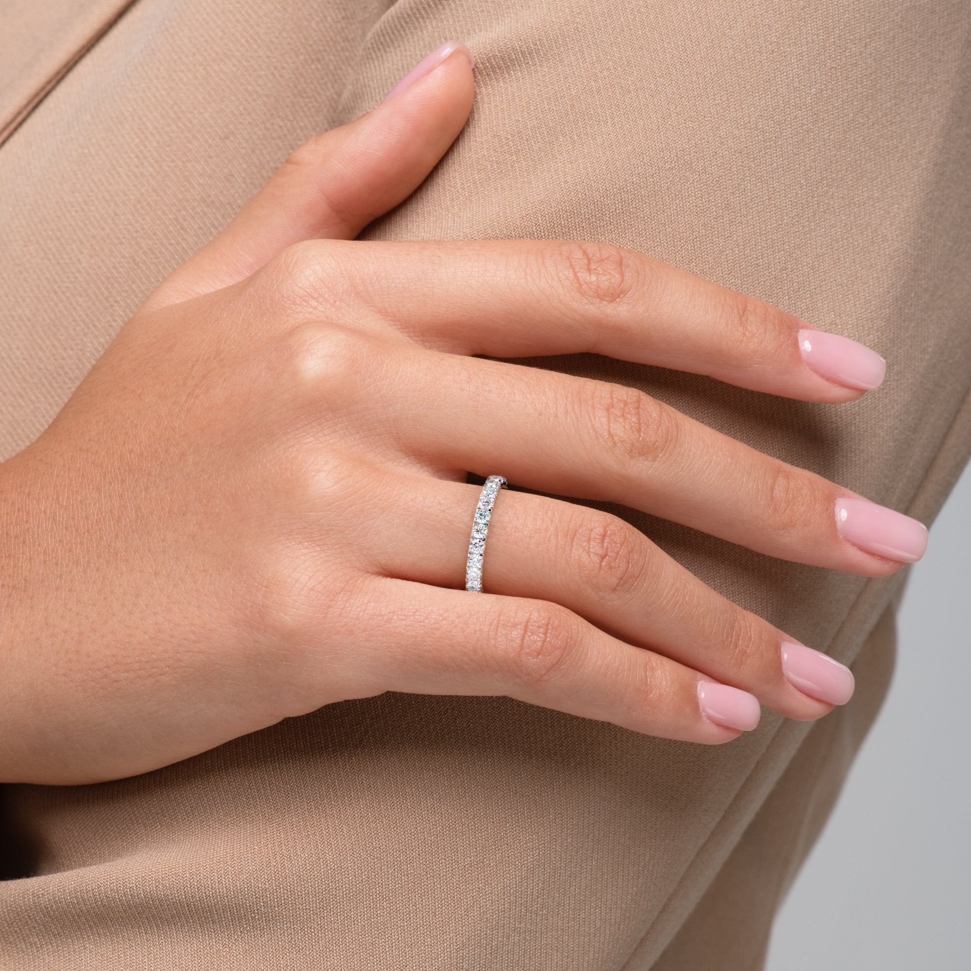 Roma ring white gold 2.50mm - Stellini Diamonds