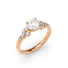 Anello di fidanzamento Cenerentola in oro rosa - Stellini Diamonds