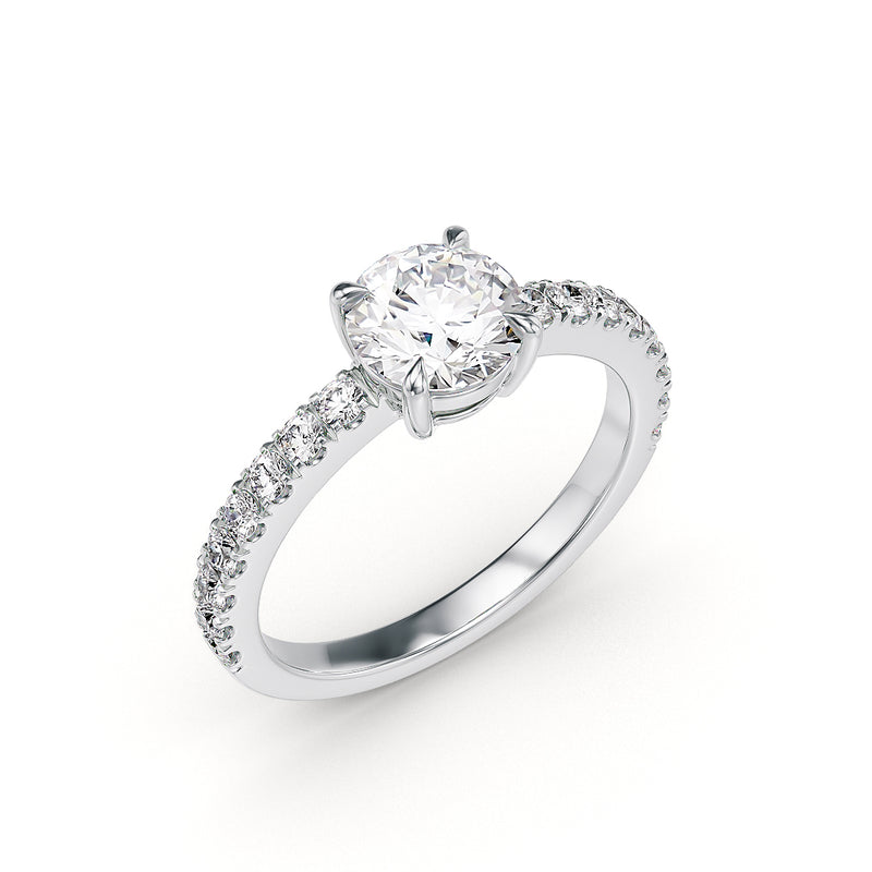 Florence engagement ring white gold - Stellini Diamonds