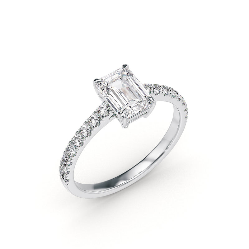 Athena engagement ring white gold - Stellini Diamonds