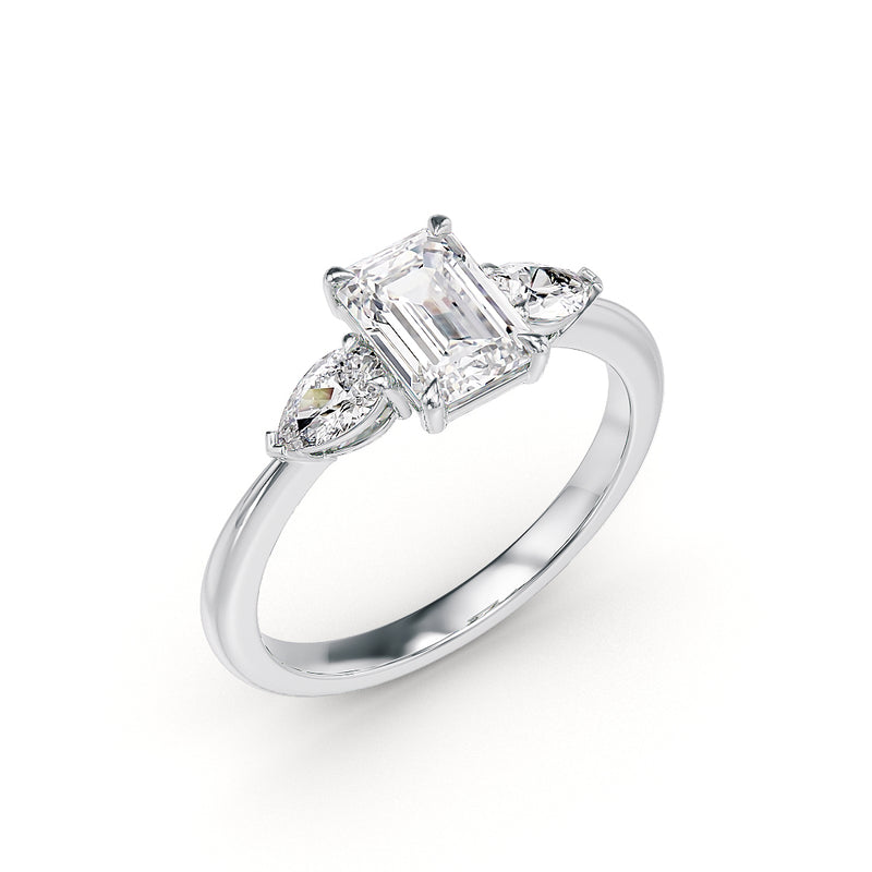 Elisa engagement ring 18K white gold - Stellini Diamonds