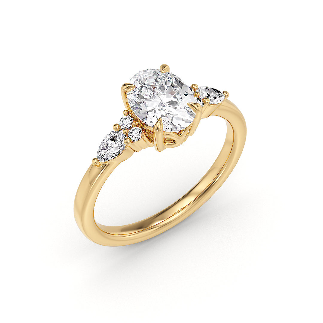 Elena Verlobungsring Gelbgold