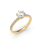 Positano engagement ring yellow gold - Stellini Diamonds
