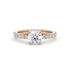 Florence engagement ring rose gold - Stellini Diamonds