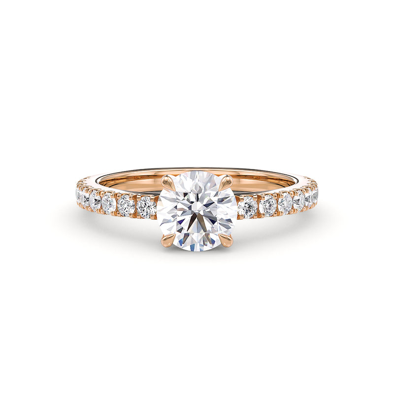 Florence engagement ring rose gold - Stellini Diamonds