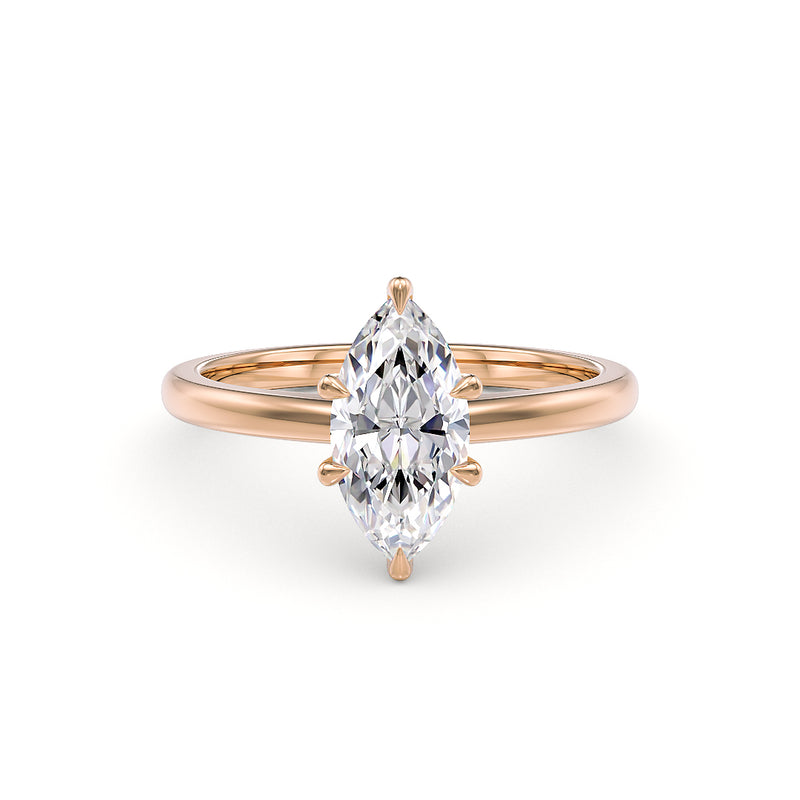 Gianna engagement ring rose gold - Stellini Diamonds