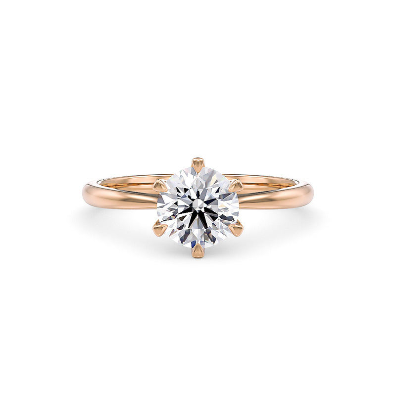 Bella engagement ring rose gold - Stellini Diamonds