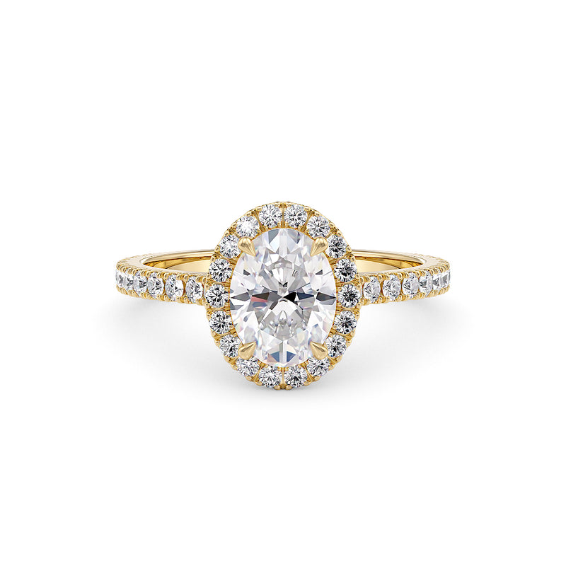 Ava engagement ring yellow gold - Stellini Diamonds
