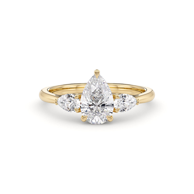 Maria engagement ring yellow gold - Stellini Diamonds