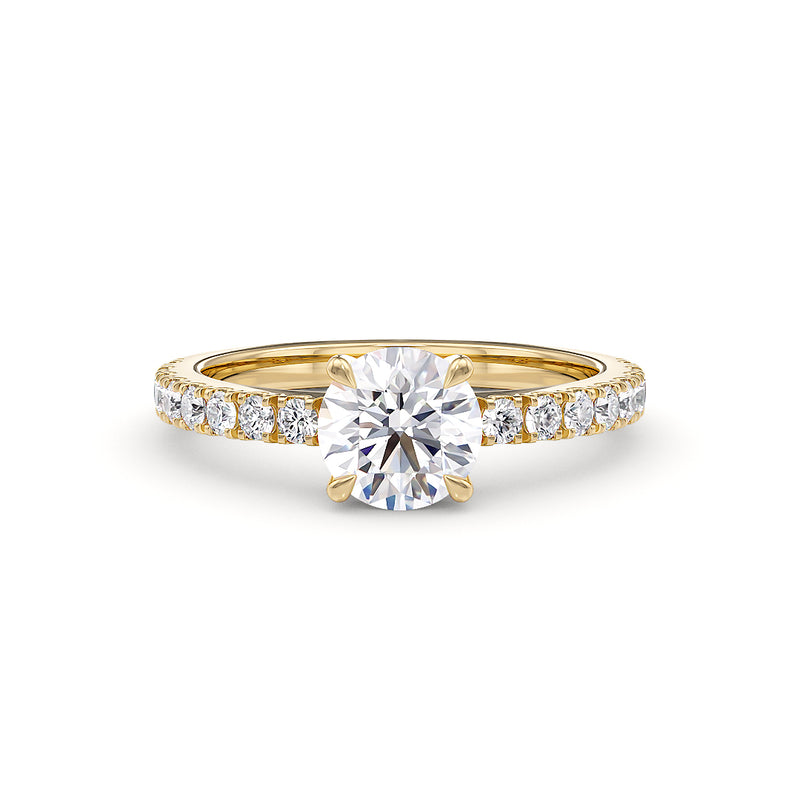 Florence engagement ring yellow gold - Stellini Diamonds