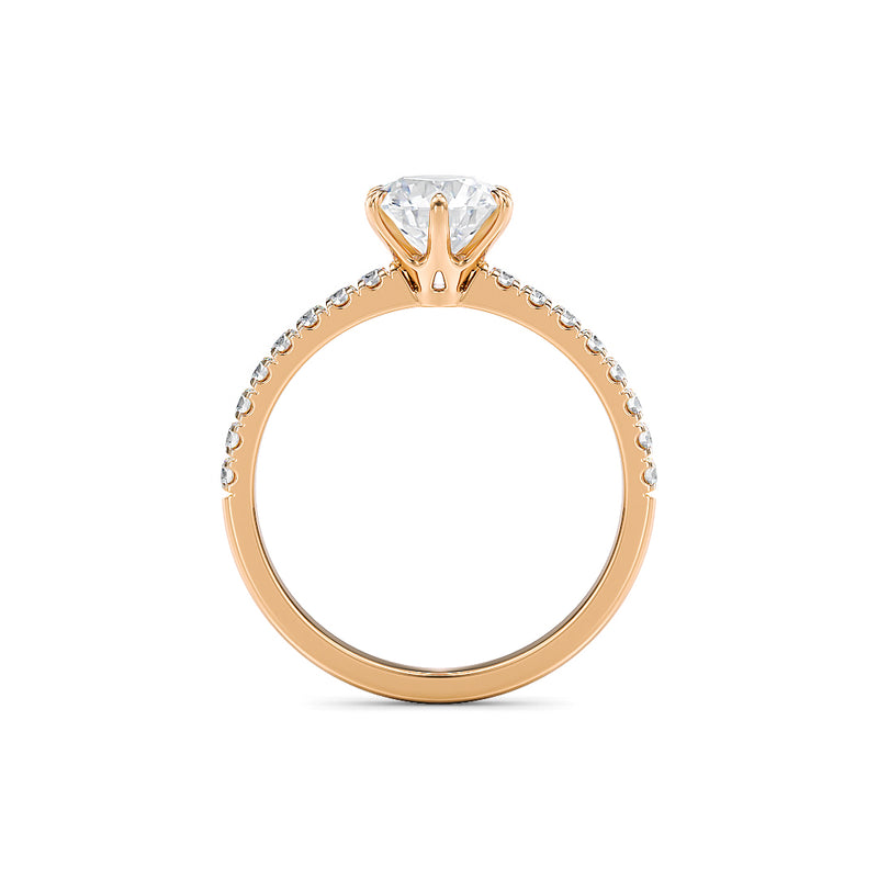Positano engagement ring rose gold - Stellini Diamonds