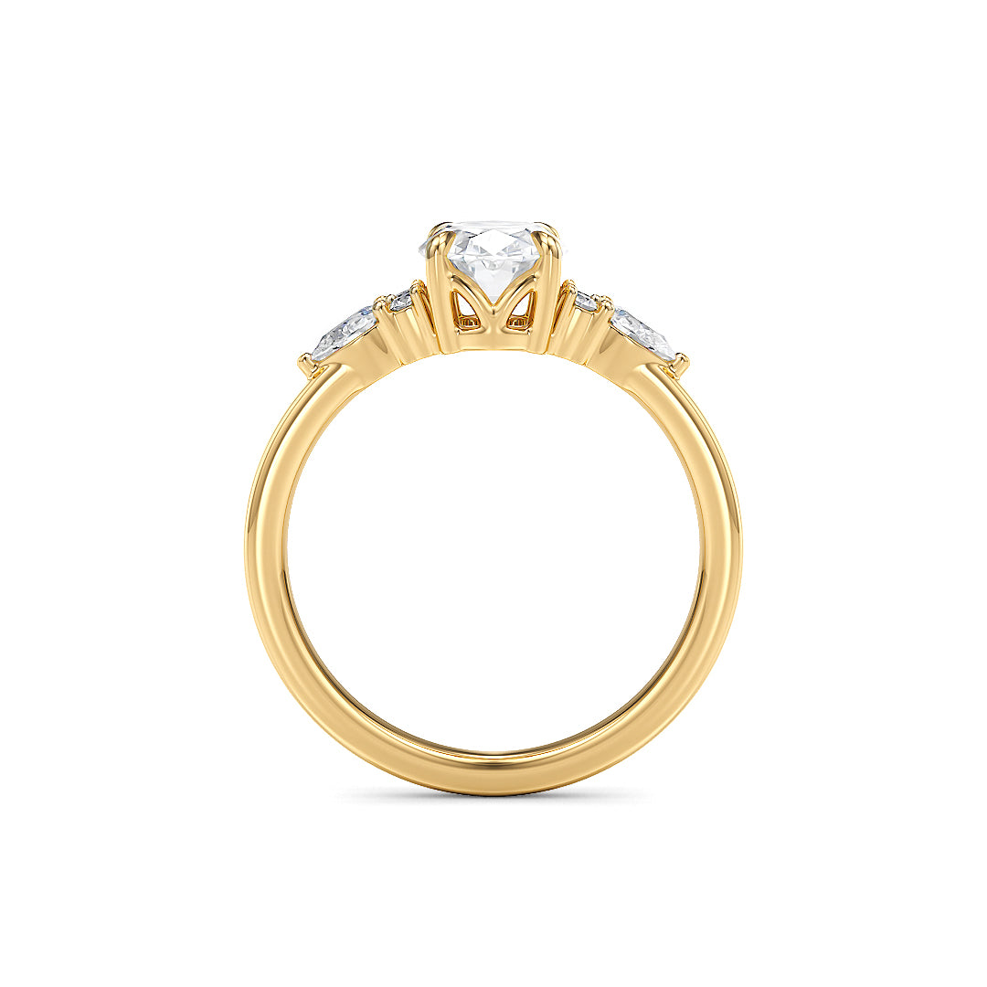 Elena Verlobungsring Gelbgold