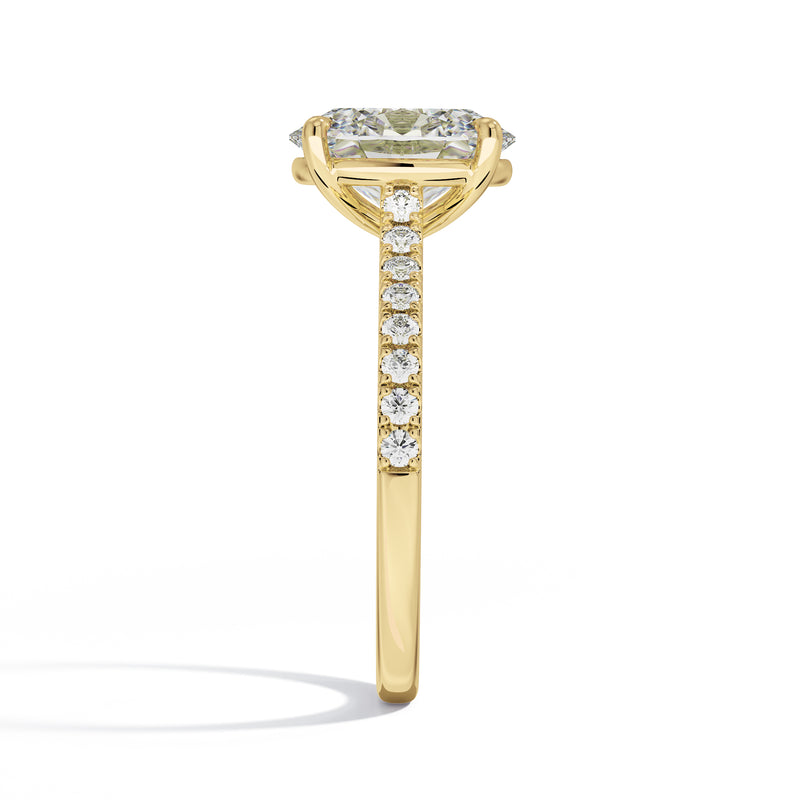 Tara yellow gold engagement ring by Stellini Diamonds featuring a sparkling center stone and elegant band design.