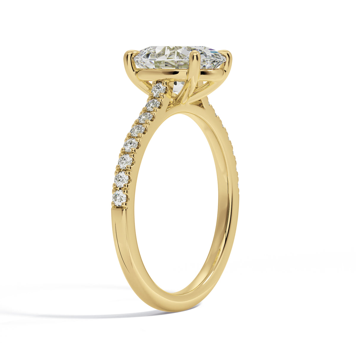 Sofia Engagement Anneau jaune or
