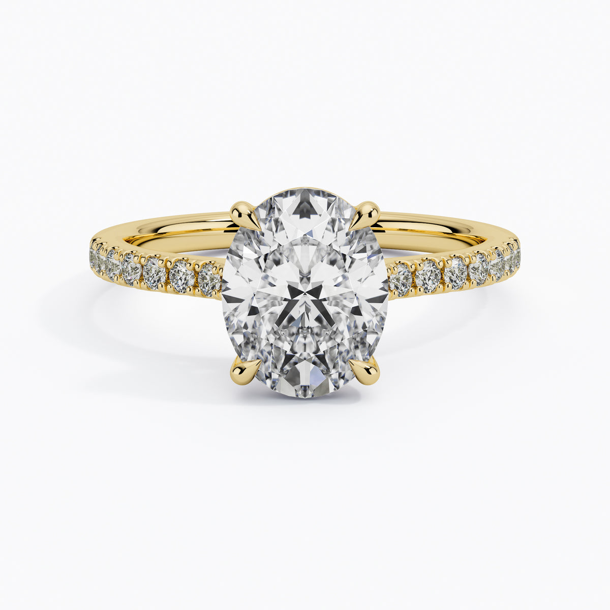 Sofia Engagement Anneau jaune or