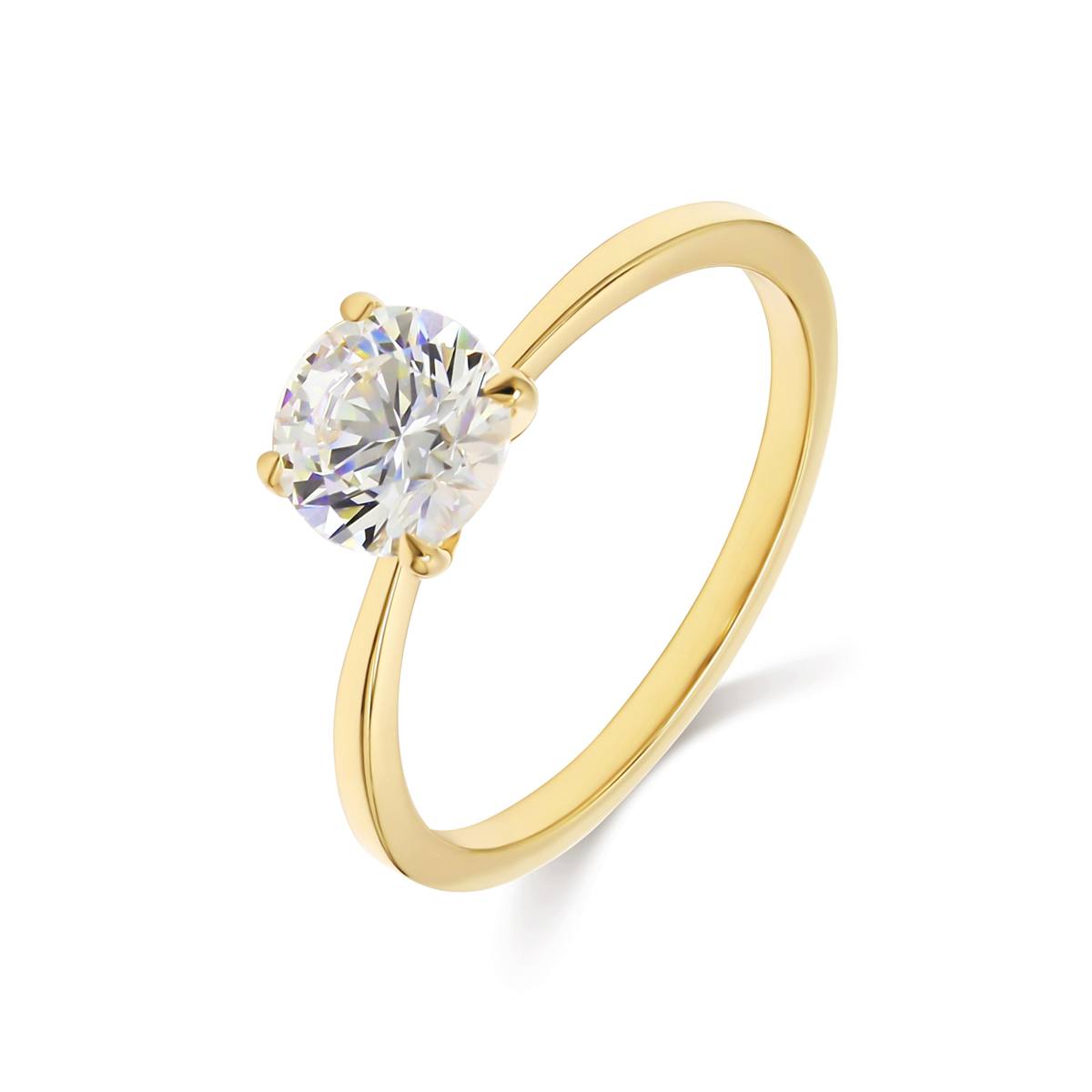 Round Solitaire Verlobungsring 1.00 Karat - Stellini Diamonds