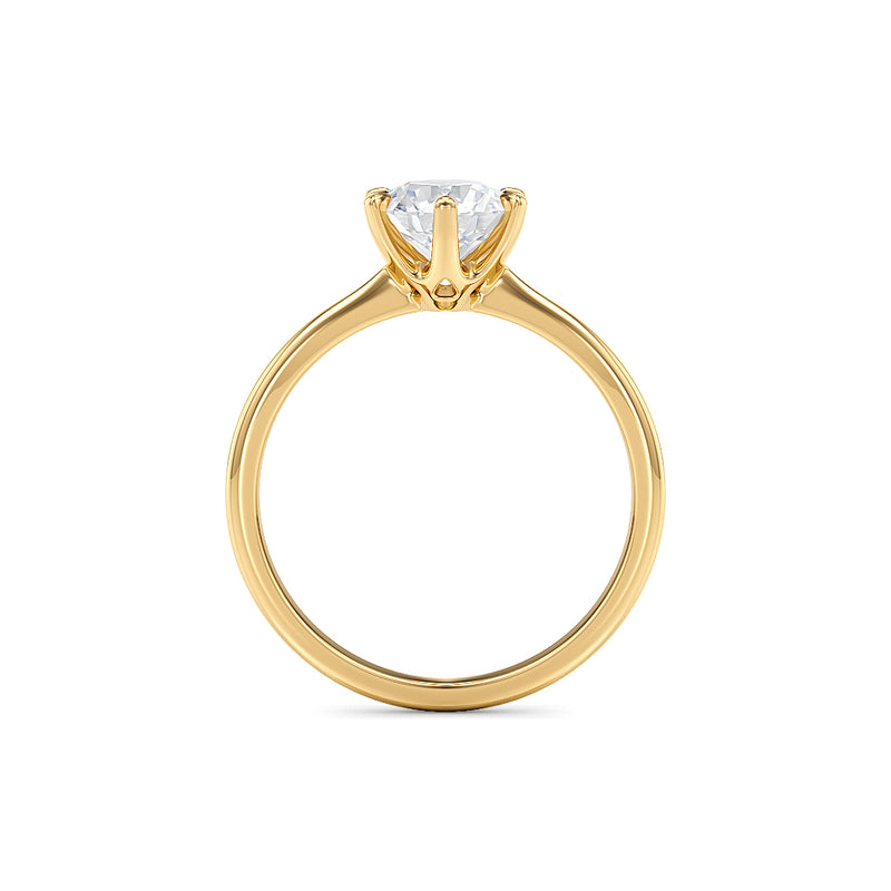 Stellini Diamonds Bella Verlobungsring aus Gelbgold mit 0,50 Karat Labordiamant und IGI-Zertifikat, elegante Schmuckqualität