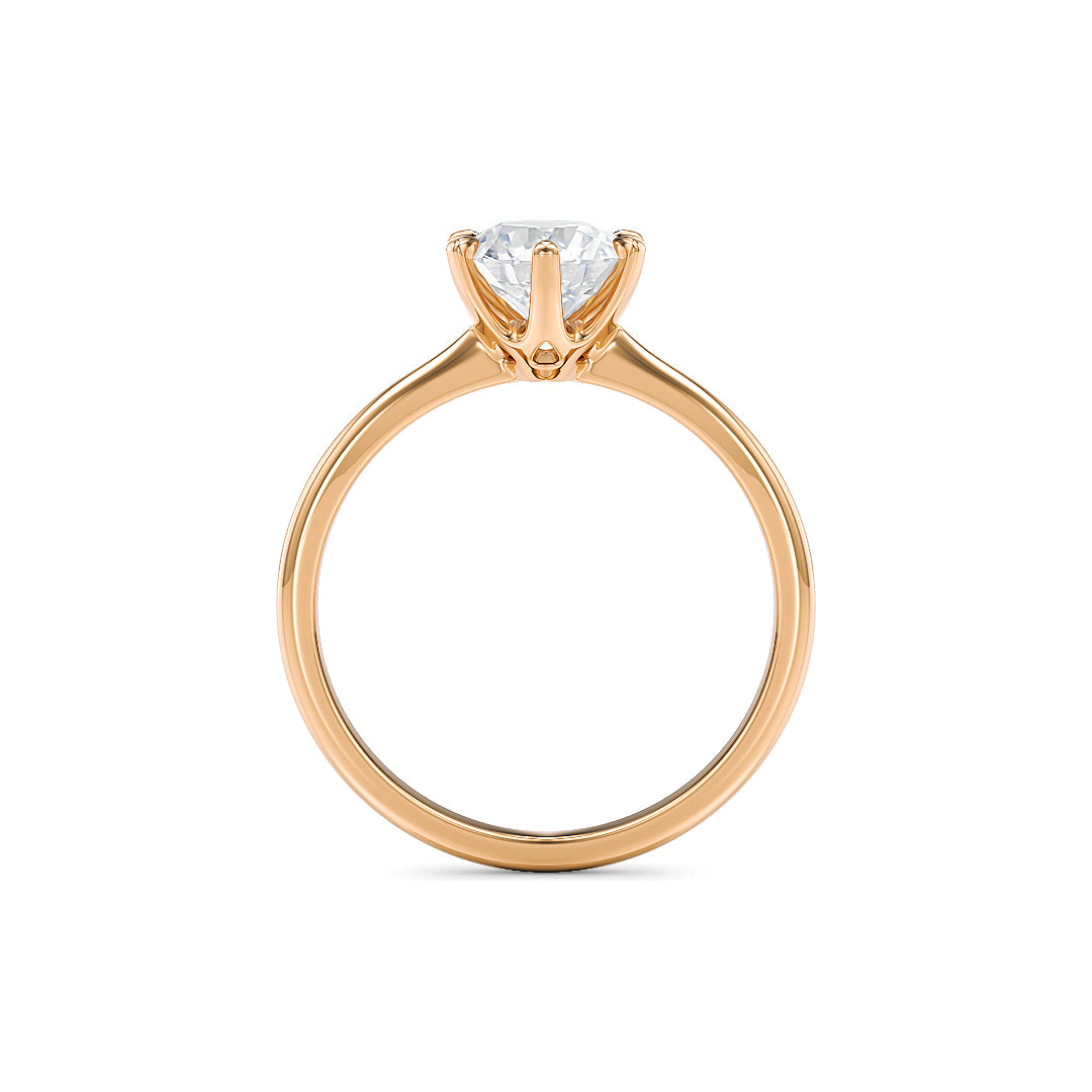 Stellini Diamonds Bella Verlobungsring in Roségold mit 0,50 Karat Labordiamant und IGI-Zertifikat, elegant und hochwertig gestaltet.