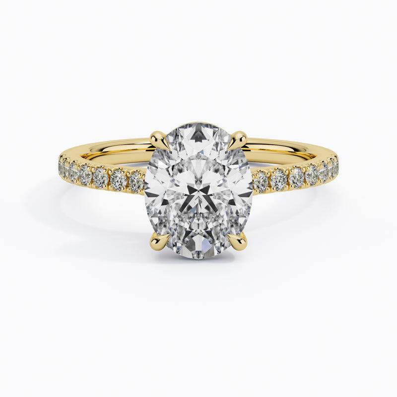 Stellini Diamonds Tara Verlobungsring aus Gelbgold mit 1,00 Karat Labordiamant und IGI-Zertifikat, elegante Schmuckfassung