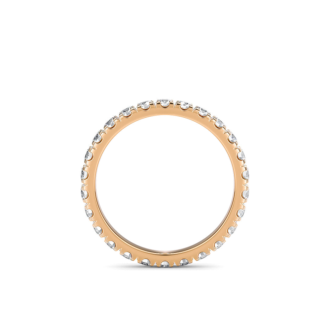 Stellini Diamonds Roma Ring in Roségold mit 2,50 mm Labordiamant, elegantes Design, mit IGI-Zertifikat.