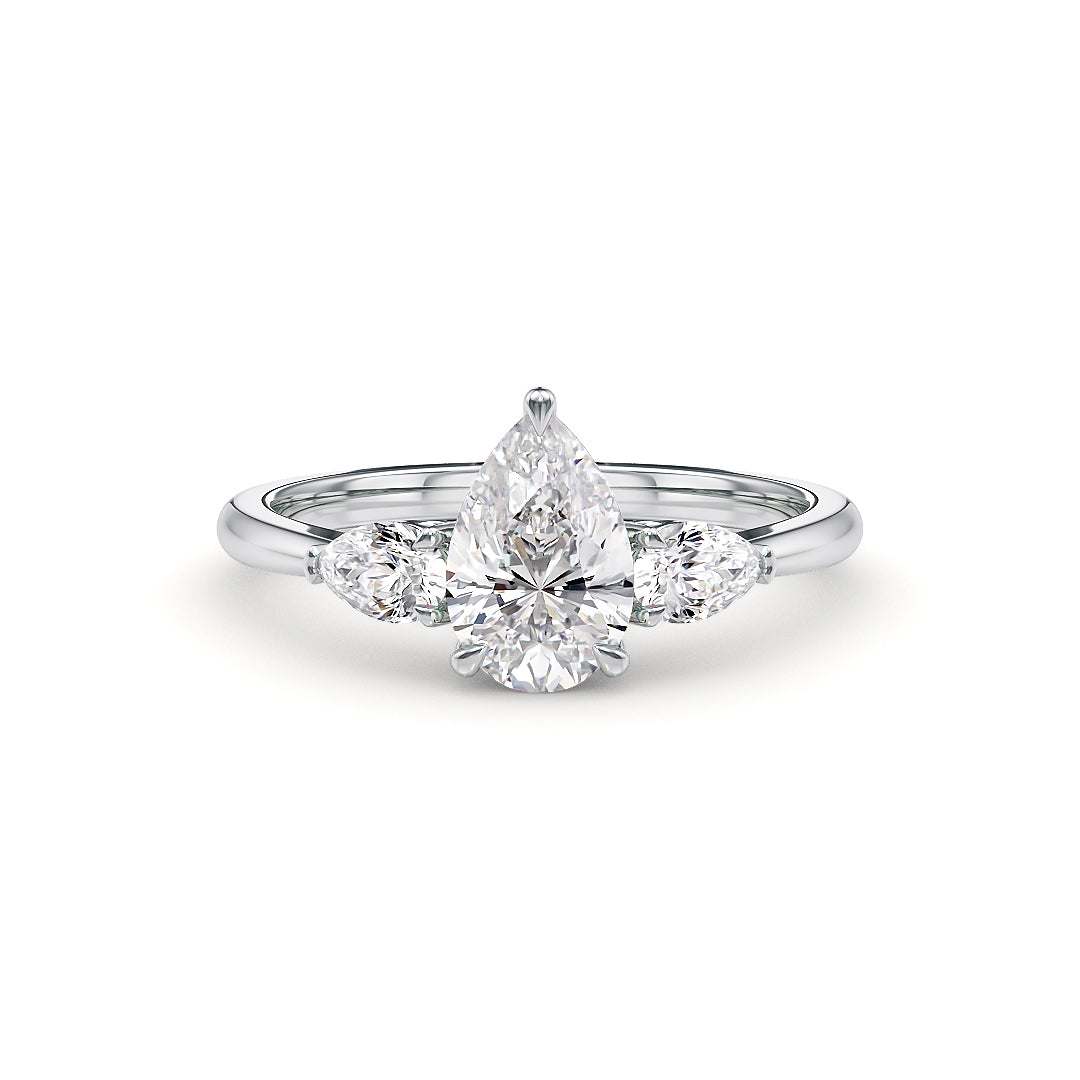 Stellini Diamonds Maria Verlobungsring aus Weißgold mit 1,30 Karat Labordiamant und IGI-Zertifikat, elegantes Schmuckstück.