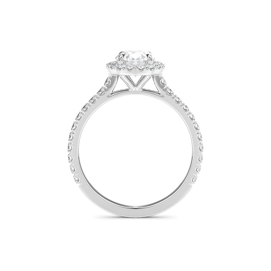 Ava Verlobungsring aus Weißgold mit 1,40 Karat Labordiamanten und IGI-Zertifikat von Stellini Diamonds.