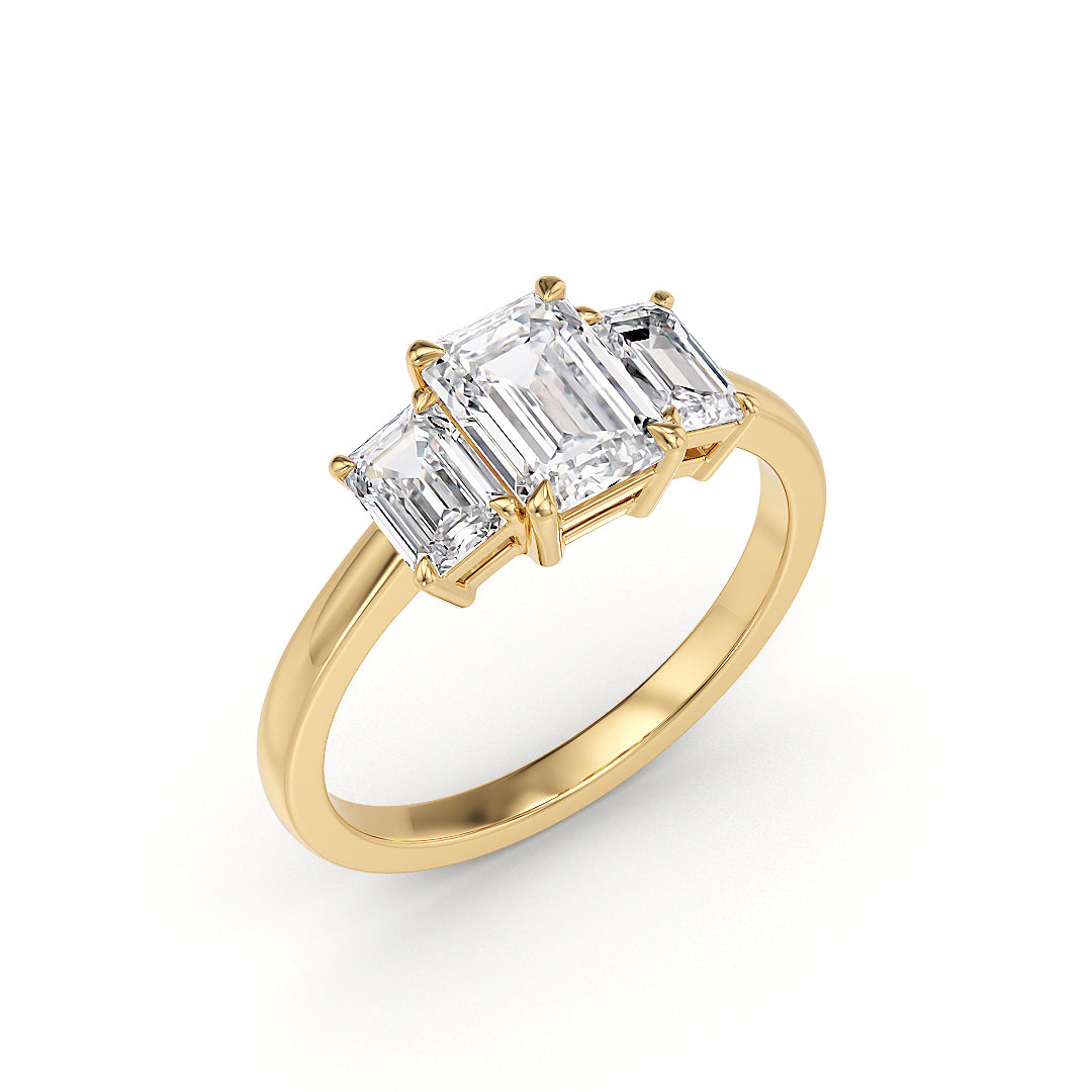 Amore Verlobungsring aus 18K Gelbgold von Stellini Diamonds mit 2,20 Karat Labordiamant und IGI-Zertifikat.