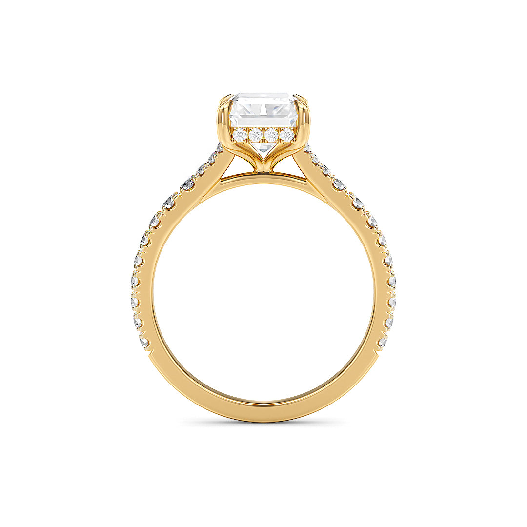 Eleonore Verlobungsring aus Gelbgold mit 2,55 Karat Labordiamant von Stellini Diamonds, IGI-zertifiziert