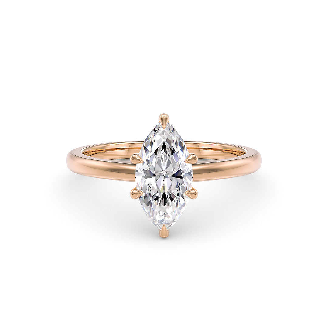 Stellini Diamonds Gianna Verlobungsring aus Roségold mit 1,00 Karat Labordiamant und IGI-Zertifikat, elegant und funkelnd.