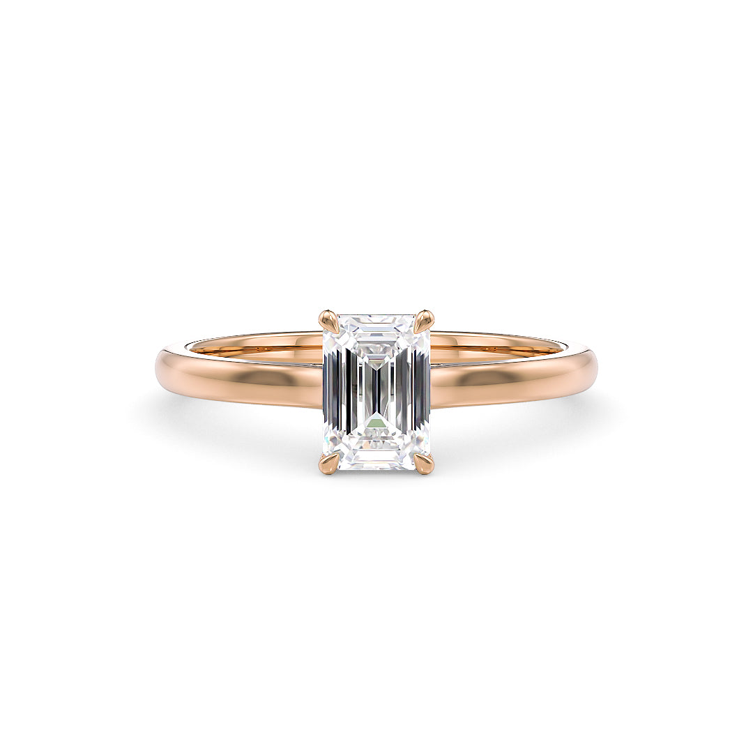 Grazia Verlobungsring in Roségold von Stellini Diamonds mit 1,00 Karat Labordiamant und IGI-Zertifikat, elegante Schmuckkreation
