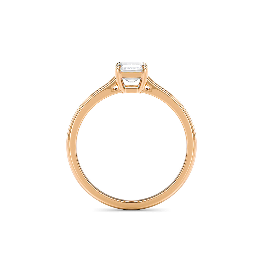 Stellini Diamonds Grazia Verlobungsring aus Roségold mit 1,00 Karat Labordiamant und IGI-Zertifikat, elegante Verlobungsring-Design