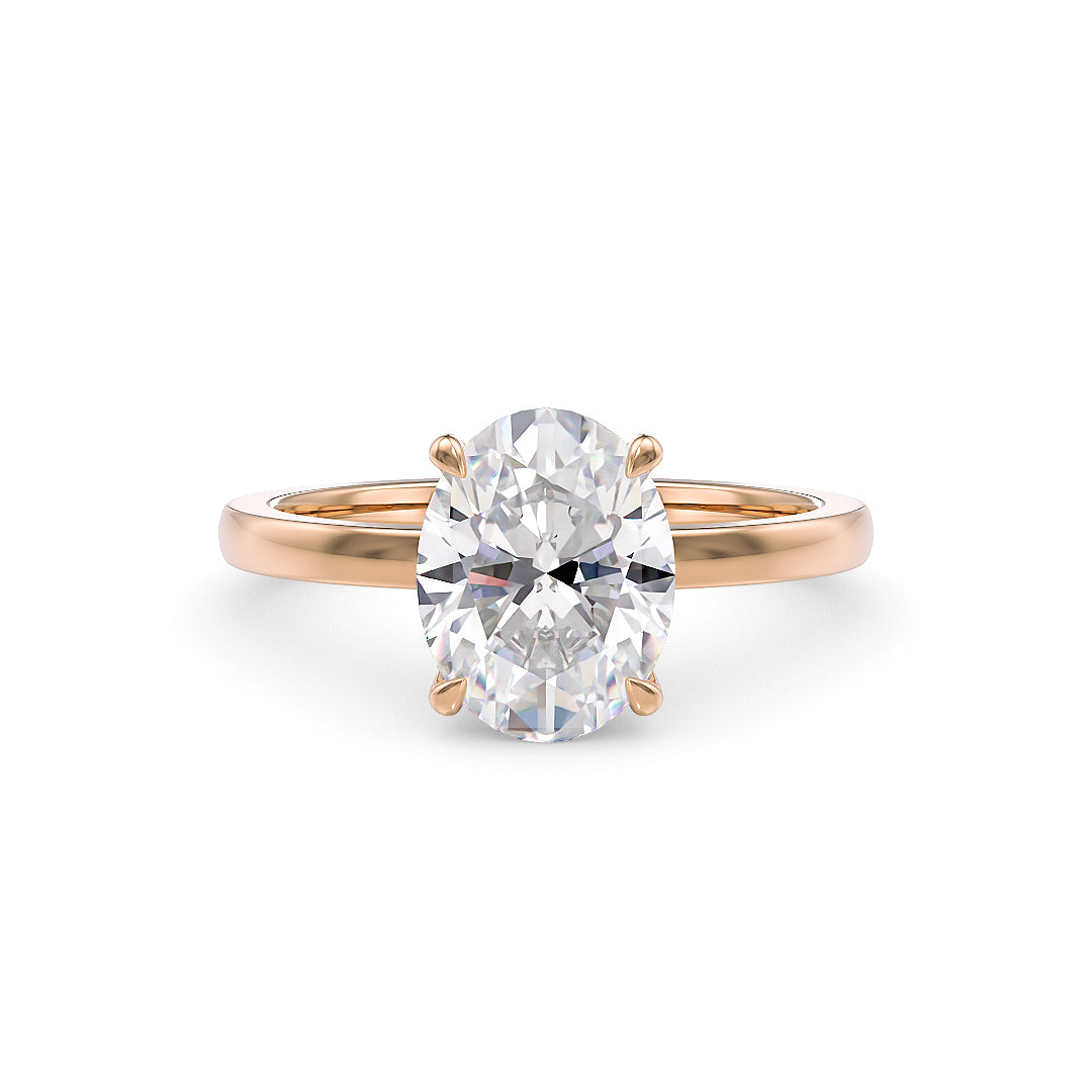 Sofia Verlobungsring aus Roségold von Stellini Diamonds, 1 Karat Labordiamant mit IGI-Zertifikat, elegante Schmuckkreation