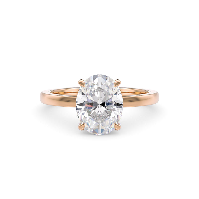 Sofia Verlobungsring aus Roségold von Stellini Diamonds mit 1,00 Karat Labordiamant und IGI-Zertifikat, elegant und funkelnd.