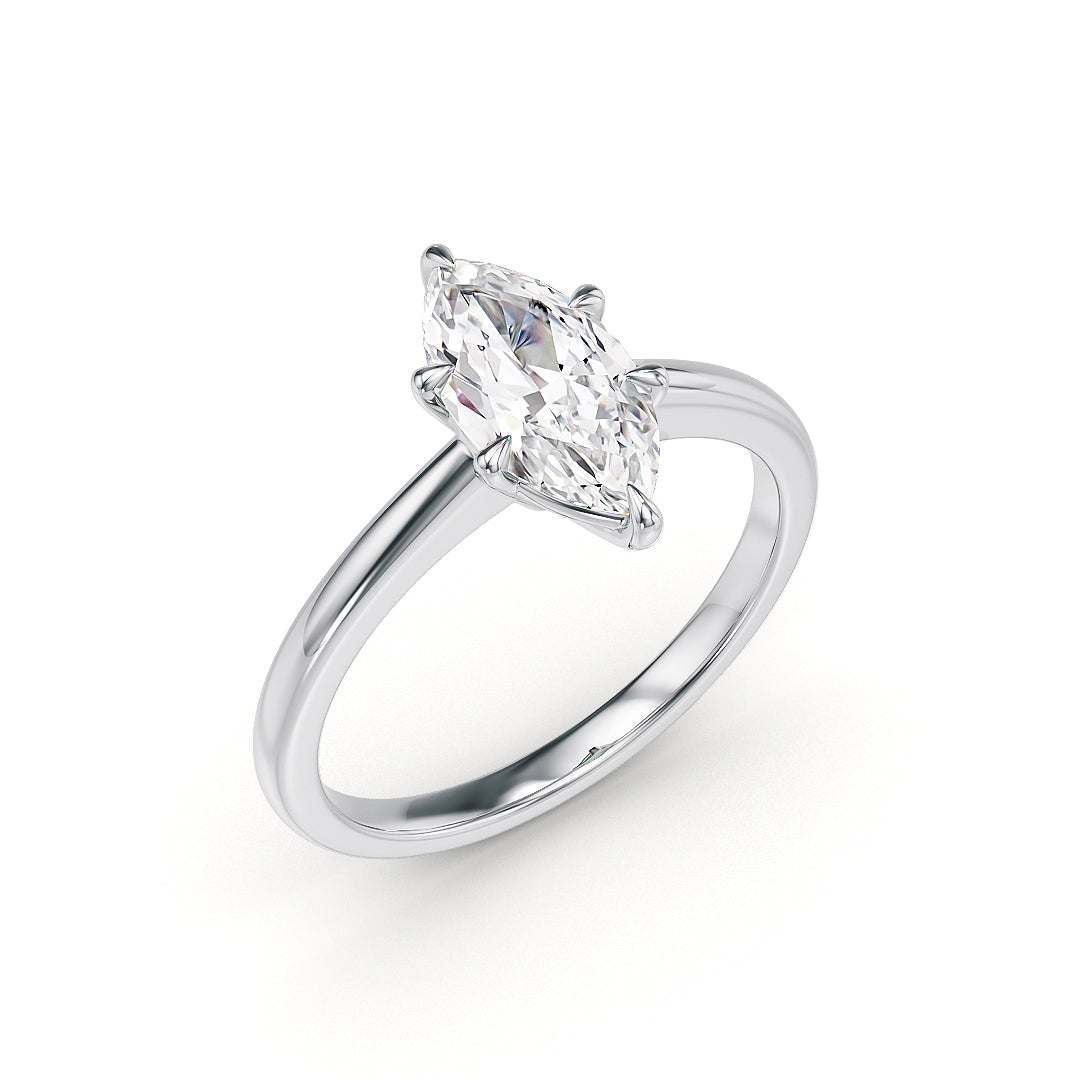 Gianna Verlobungsring aus Weissgold von Stellini Diamonds mit 1,00 Karat Labordiamant und IGI-Zertifikat, elegante Schmuckkreation
