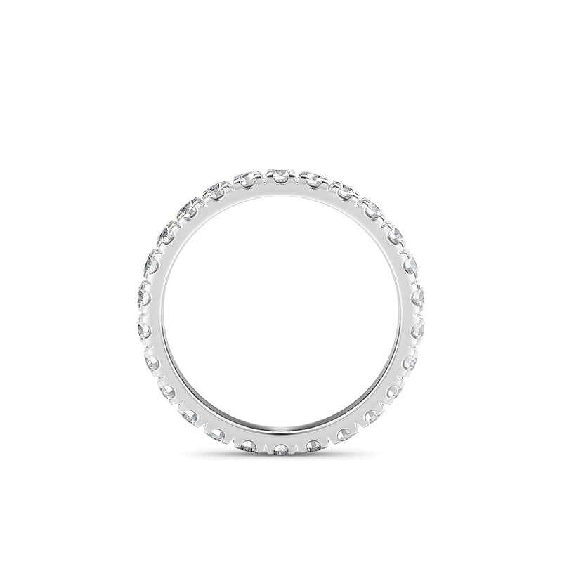 Stellini Diamonds Roma Ring aus 18K Weißgold, 2,50 mm breit mit Labordiamant und IGI-Zertifikat, elegante Schmuckkreation