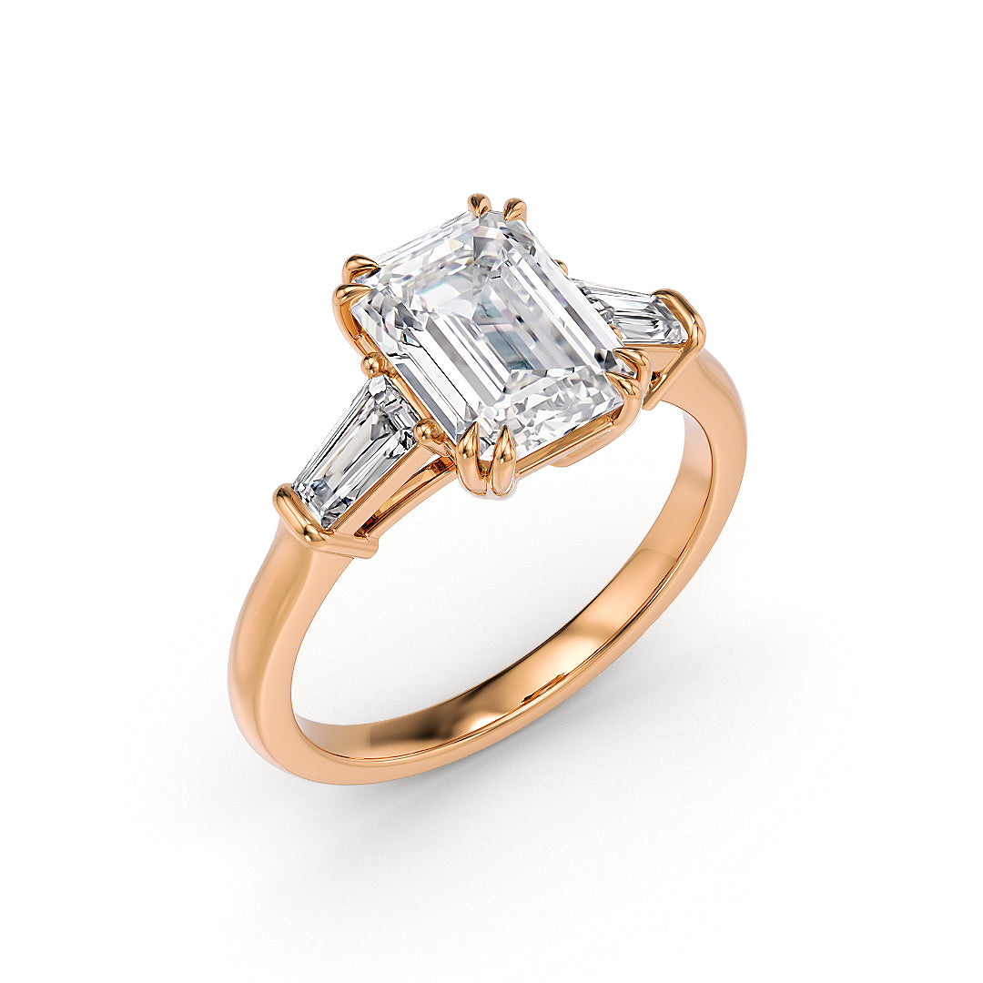 Victoria Verlobungsring aus Roségold von Stellini Diamonds mit 2,50 Karat Labordiamant und IGI-Zertifikat.