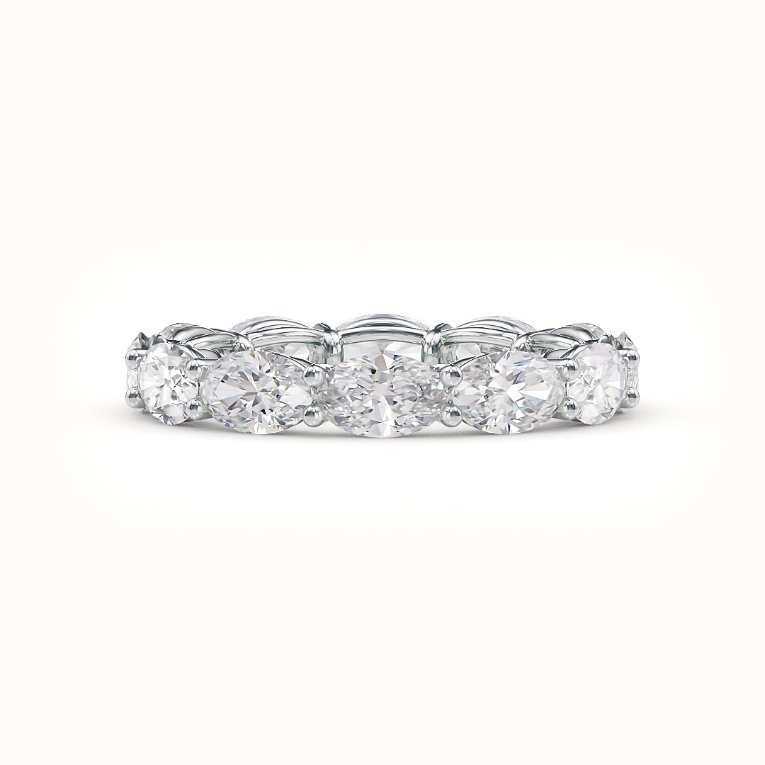 Stellini Diamonds Stella Ring aus Weißgold mit 3 Karat totalem Labordiamanten und IGI-Zertifikat, eleganter Damenring
