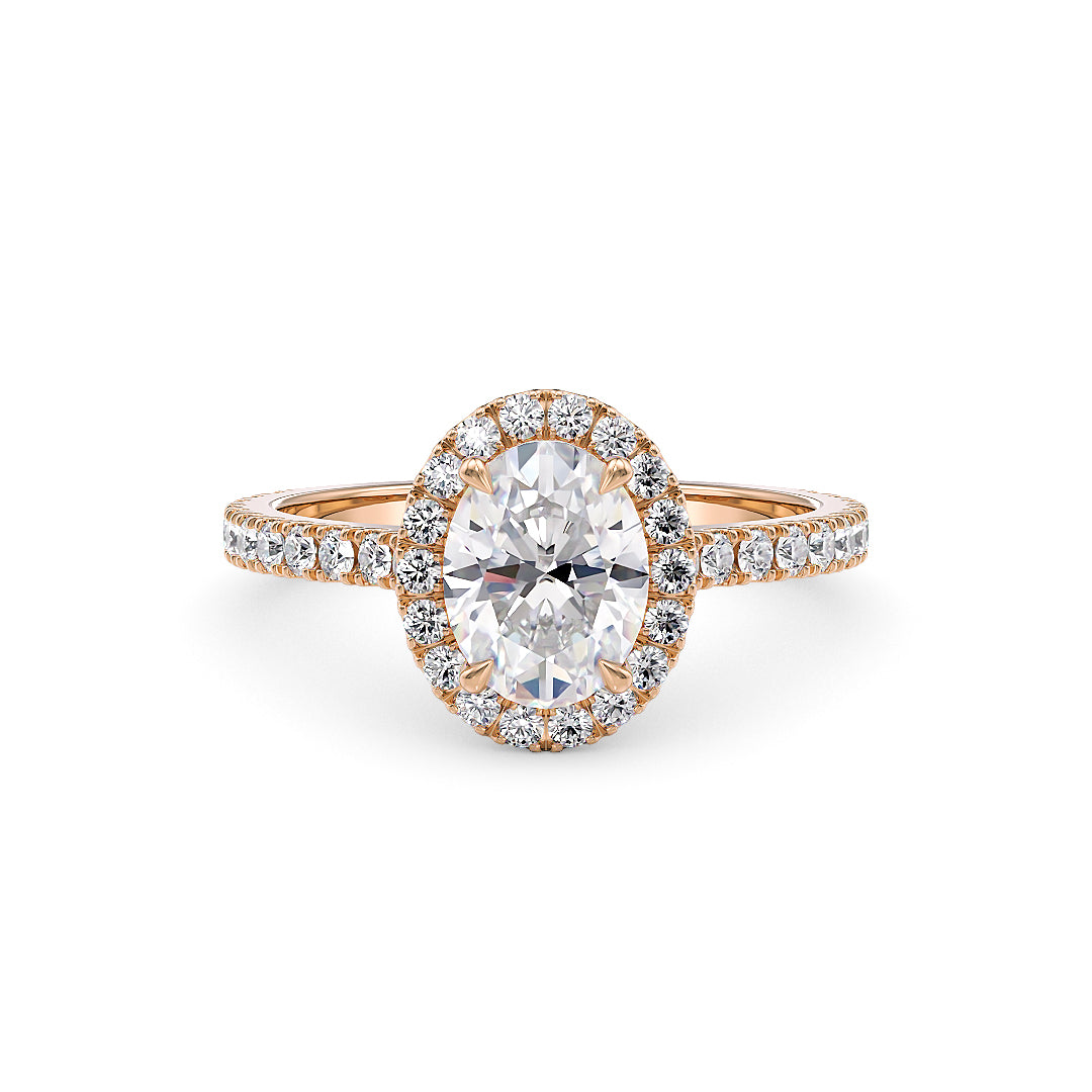 Stellini Diamonds Ava Verlobungsring in Roségold mit Labordiamant, IGI-Zertifikat, 1,40 Karat, elegante Schmuckkreation