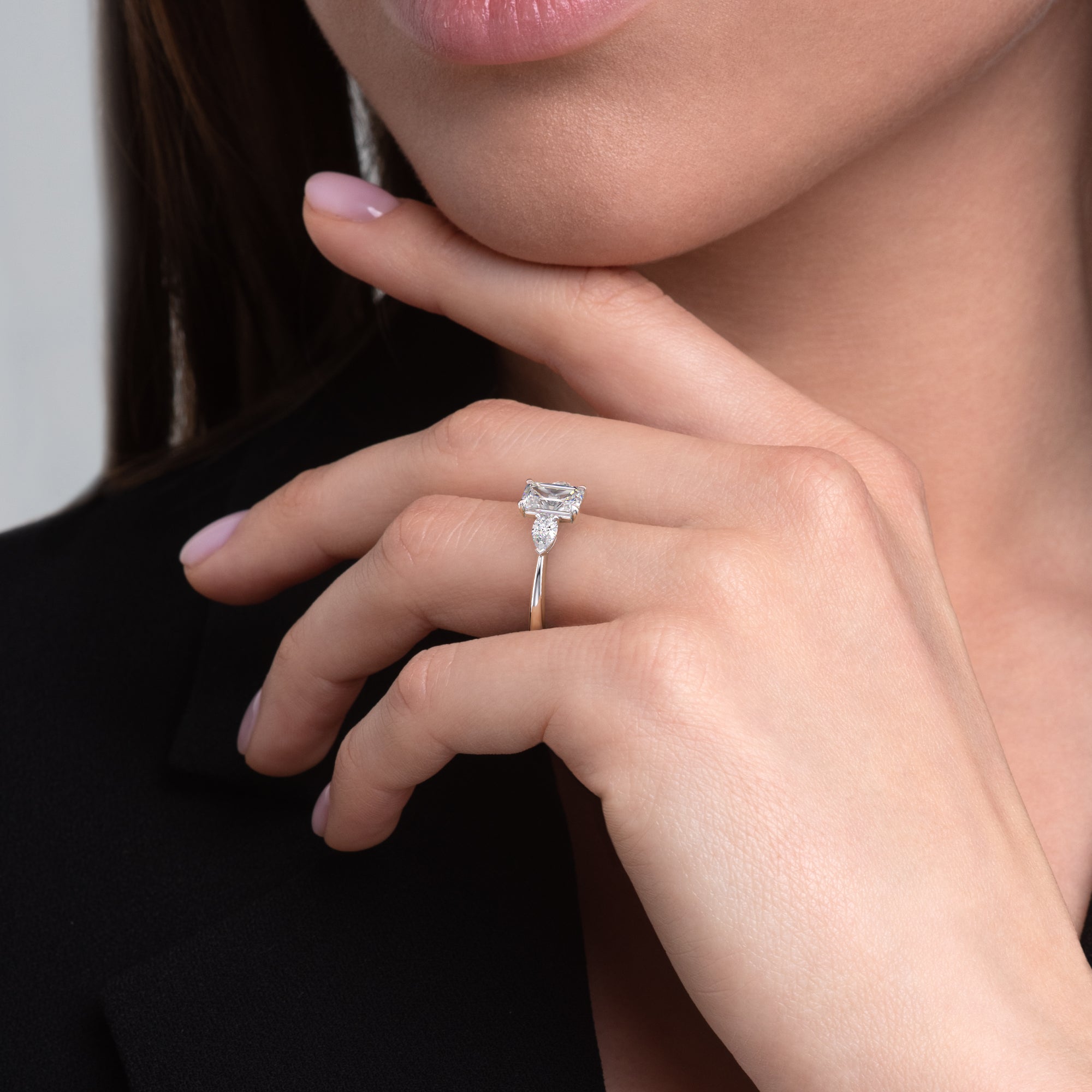 Elisa Verlobungsring aus Platin mit Labordiamant von Stellini Diamonds, 2,22 Karat, mit IGI-Zertifikat, eleganter Schmuck.
